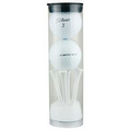 Two Ball Value Golf Gift Tube w/ Domed Imprint